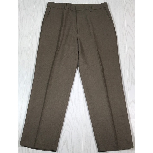 Levi's Other - Vintage Levis Action Slacks Pants Men 36x29 Brown 100% Dacron Polyester Retro